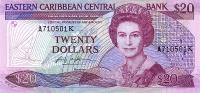 Gallery image for East Caribbean States p19k: 20 Dollars